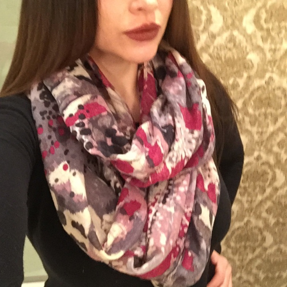 Burgundy Infinity Scarf